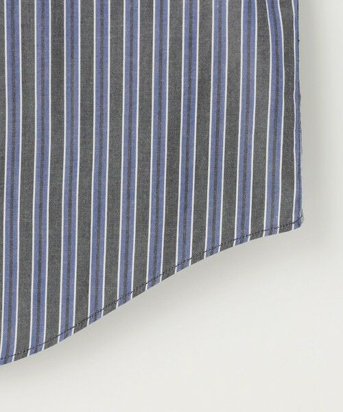 JOSEPH ABBOUD / ジョセフ アブード シャツ・ブラウス | 【キングサイズ・シルク×綿ブレンド】シルクコットンストライプ シャツ | 詳細9