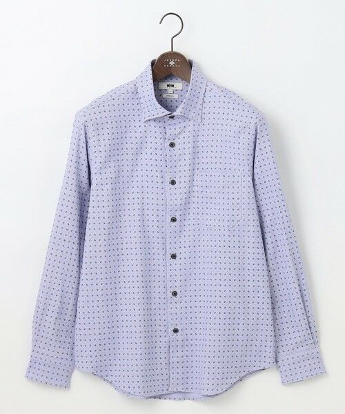 JOSEPH ABBOUD/ジョセフ アブード 【オーガニックコットン使用・自然なストレッチ性】JOE COTTON ストレッチオックスペイズリー シャツ ライラック系5 LL JOSEPH ABBOUD/ジョセフ アブード 【オーガニックコットン使用・自然なストレッチ性】JOE COTTON ストレッチオックスペイズリー シャツ ライラック系5 LL