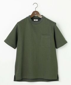 JOSEPH ABBOUD / ジョセフ アブード カットソー | 【キングサイズ・衣服内温度調節機能/接触冷感/JAPANファブリック】コンフォーマーミラノリブ モックネック Tシャツ