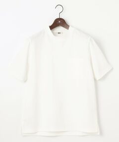 JOSEPH ABBOUD / ジョセフ アブード カットソー | 【衣服内温度調節機能/接触冷感/JAPANファブリック】コンフォーマーミラノリブ モックネック Tシャツ