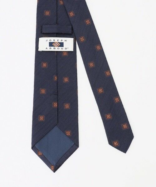 JOSEPH ABBOUD / ジョセフ アブード ネクタイ | 【イタリア素材・日本縫製】ヘリンボーンスクエアジャカード ネクタイ | 詳細2