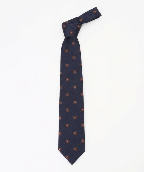 JOSEPH ABBOUD / ジョセフ アブード ネクタイ | 【イタリア素材・日本縫製】ヘリンボーンスクエアジャカード ネクタイ | 詳細3