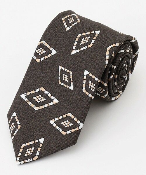 JOSEPH ABBOUD / ジョセフ アブード ネクタイ | 【イタリア素材・日本縫製】ランダムスクエアプリント ネクタイ | 詳細1