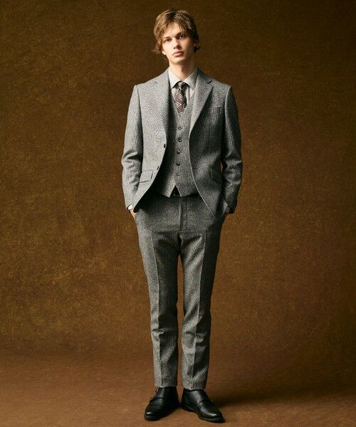 JOSEPH ABBOUD / ジョセフ アブード ネクタイ | 【イタリア素材・日本縫製】ランダムスクエアプリント ネクタイ | 詳細7