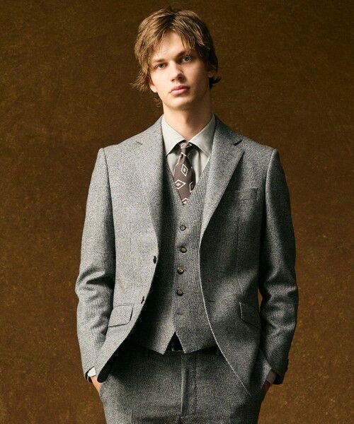 JOSEPH ABBOUD / ジョセフ アブード ネクタイ | 【イタリア素材・日本縫製】ランダムスクエアプリント ネクタイ | 詳細8