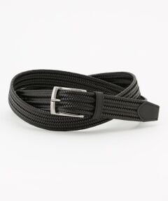 JOSEPH ABBOUD / ジョセフ アブード ベルト・サスペンダー | 【キングサイズ・イタリア素材・ストレッチ・日本製】レザーメランジストレッチベルト