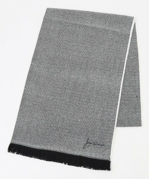 JOSEPH ABBOUD/ジョセフ アブード 【フランス製】ブレードライクパターン ストール グレー系7 F JOSEPH ABBOUD/ジョセフ アブード 【フランス製】ブレードライクパターン ストール グレー系7 F