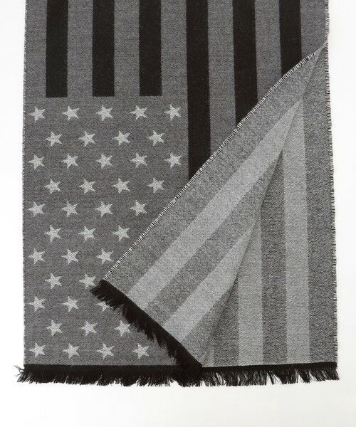 JOSEPH ABBOUD / ジョセフ アブード マフラー・ショール・スヌード・ストール | 【ブランド30周年記念・フランス製】アメリカンフラッグパターンストール | 詳細4