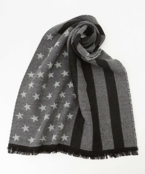 JOSEPH ABBOUD / ジョセフ アブード マフラー・ショール・スヌード・ストール | 【ブランド30周年記念・フランス製】アメリカンフラッグパターンストール | 詳細9