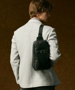 JOSEPH ABBOUD / ジョセフ アブード メッセンジャーバッグ・ウエストポーチ | 【軽量/コンパクト/牛革】オイルドレザーボディー バッグ