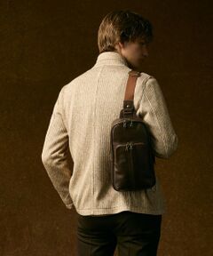 JOSEPH ABBOUD / ジョセフ アブード メッセンジャーバッグ・ウエストポーチ | 【軽量/コンパクト/牛革】オイルドレザーボディー バッグ