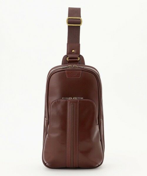 JOSEPH ABBOUD / ジョセフ アブード メッセンジャーバッグ・ウエストポーチ | 【軽量/コンパクト/牛革】オイルドレザーボディー バッグ | 詳細3
