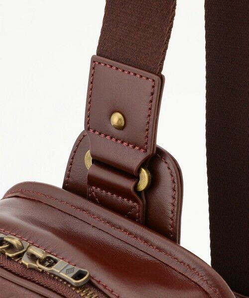 JOSEPH ABBOUD / ジョセフ アブード メッセンジャーバッグ・ウエストポーチ | 【軽量/コンパクト/牛革】オイルドレザーボディー バッグ | 詳細6