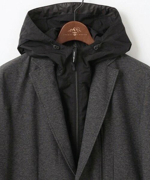 JOSEPH ABBOUD / ジョセフ アブード テーラードジャケット | 【フードが外せる】メランジハイパワー2wayストレッチ ジャケット | 詳細5