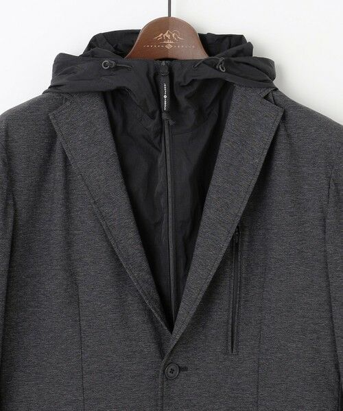 JOSEPH ABBOUD / ジョセフ アブード テーラードジャケット | 【フードが外せる】メランジハイパワー2wayストレッチ ジャケット | 詳細10