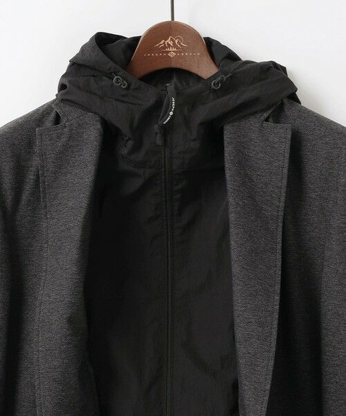 JOSEPH ABBOUD / ジョセフ アブード テーラードジャケット | 【フードが外せる】メランジハイパワー2wayストレッチ ジャケット | 詳細14