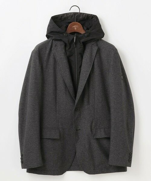 JOSEPH ABBOUD / ジョセフ アブード テーラードジャケット | 【フードが外せる】メランジハイパワー2wayストレッチ ジャケット | 詳細19
