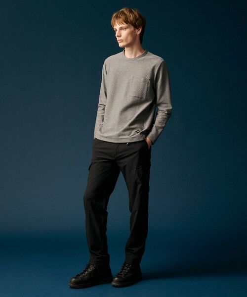 JOSEPH ABBOUD / ジョセフ アブード カットソー | 【MADE IN JAPAN】ダイヤモンドワッフル 長袖 アウトドア Tシャツ | 詳細9