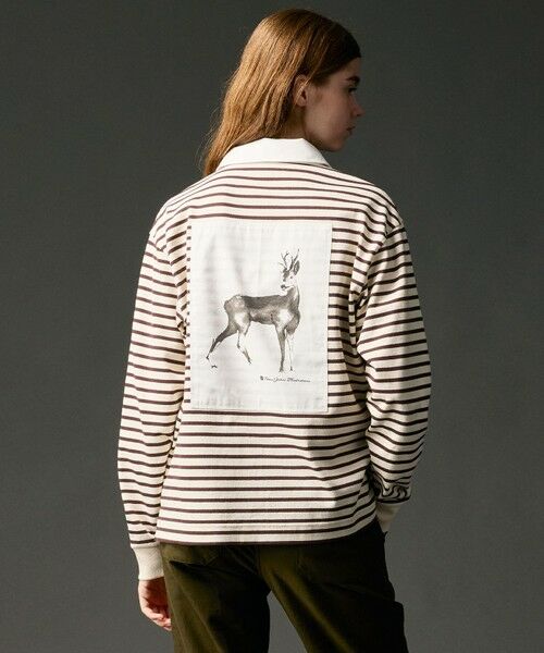 JOSEPH ABBOUD/ジョセフ アブード 【テーム・ヤルヴィモチーフ】ラガーシャツ ダークブラウン系1 L