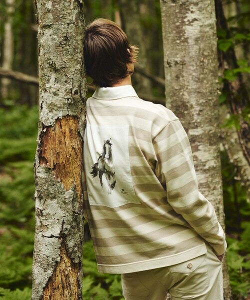 JOSEPH ABBOUD/ジョセフ アブード 【テーム・ヤルヴィモチーフ】ラガーシャツ ベージュ系2 L