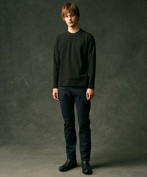 JOSEPH ABBOUD / ジョセフ アブード カットソー | 【エコ素材和紙使用/日本素材/日本縫製/軽量/通気性/速乾性】和紙フライス×ハニカムＴシャツ | 詳細1