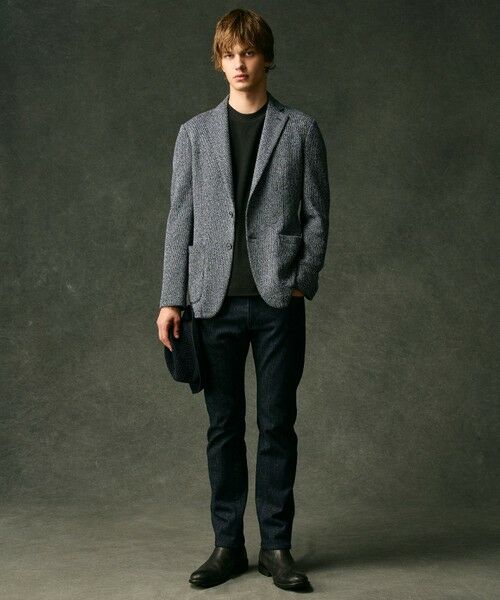 JOSEPH ABBOUD / ジョセフ アブード カットソー | 【エコ素材和紙使用/日本素材/日本縫製/軽量/通気性/速乾性】和紙フライス×ハニカムＴシャツ | 詳細2