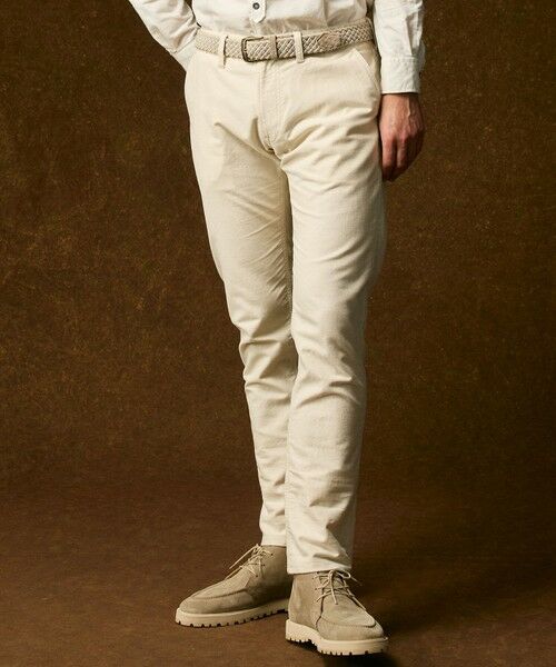JOSEPH ABBOUD/ジョセフ アブード 【JAPANファブリック/ストレッチ】ストレッチモールスキン パンツ アイボリー系 34 JOSEPH ABBOUD/ジョセフ アブード 【JAPANファブリック/ストレッチ】ストレッチモールスキン パンツ アイボリー系 34