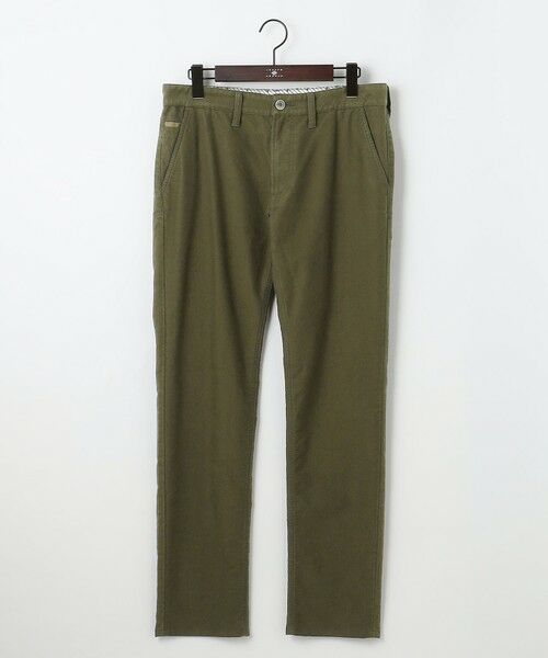 JOSEPH ABBOUD/ジョセフ アブード 【JAPANファブリック/ストレッチ】ストレッチモールスキン パンツ カーキ系 31