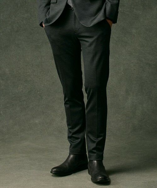 JOSEPH ABBOUD/ジョセフ アブード 【尾州産素材/ウールジャージー】T/Wモクロディ パンツ グレー系 36 JOSEPH ABBOUD/ジョセフ アブード 【尾州産素材/ウールジャージー】T/Wモクロディ パンツ グレー系 36