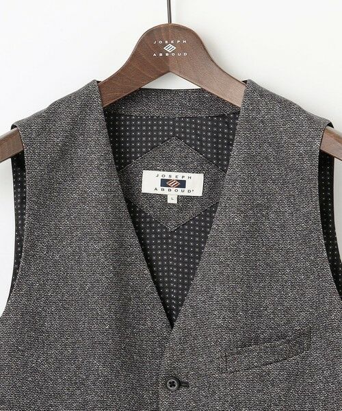 JOSEPH ABBOUD / ジョセフ アブード ベスト | 【ストレッチ/多機能レジャーベスト】エアロムリネコンフォートジャージ ベスト | 詳細4