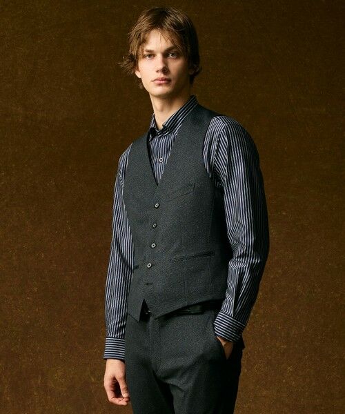 JOSEPH ABBOUD / ジョセフ アブード ベスト | 【ストレッチ/多機能レジャーベスト】エアロムリネコンフォートジャージ ベスト | 詳細18