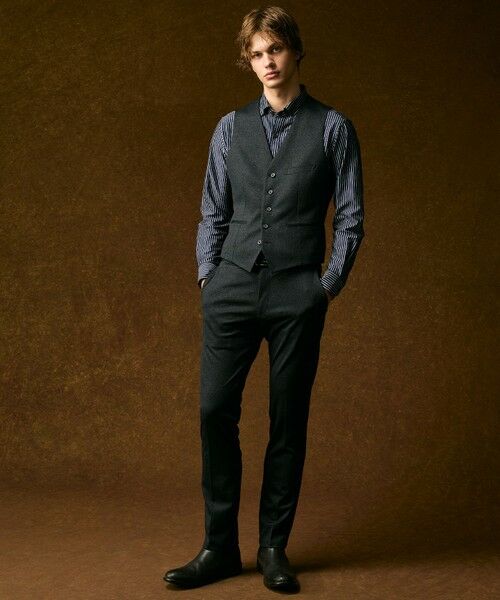 JOSEPH ABBOUD / ジョセフ アブード ベスト | 【ストレッチ/多機能レジャーベスト】エアロムリネコンフォートジャージ ベスト | 詳細20