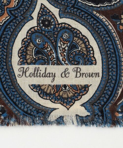 JOSEPH ABBOUD / ジョセフ アブード マフラー・ショール・スヌード・ストール | 【イタリア老舗Holliday&Brown社製】ペイズリープリント ストール | 詳細2