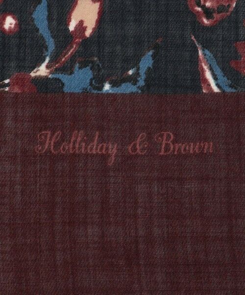 JOSEPH ABBOUD / ジョセフ アブード マフラー・ショール・スヌード・ストール | 【イタリアHolliday&Brown社製】フラワーパターン ストール | 詳細4