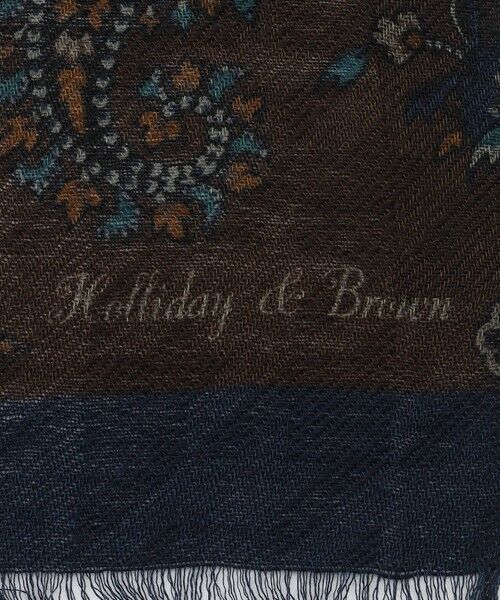 JOSEPH ABBOUD / ジョセフ アブード マフラー・ショール・スヌード・ストール | 【イタリアHolliday&Brown社製】ペイズリープリント ストール | 詳細8