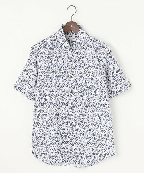 JOSEPH ABBOUD / ジョセフ アブード シャツ・ブラウス | 【キングサイズ・サスティナブル】コットンリヨセルリネンフラワープリント シャツ | 詳細5