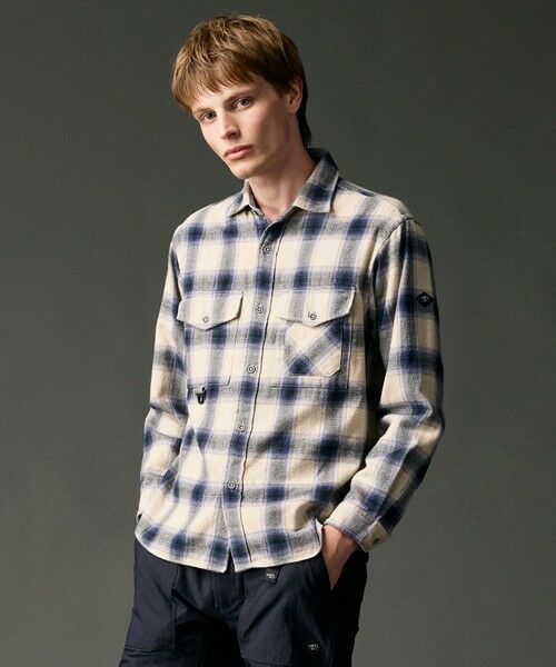 JOSEPH ABBOUD / ジョセフ アブード シャツ・ブラウス | 【大人の山シャツ】メランジチェックシャツ | 詳細2