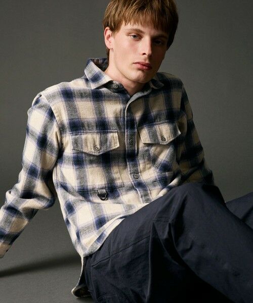 JOSEPH ABBOUD / ジョセフ アブード シャツ・ブラウス | 【大人の山シャツ】メランジチェックシャツ | 詳細3