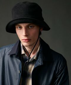 JOSEPH ABBOUD / ジョセフ アブード ハット | 【折り畳み可】ハイカウントマイクロフリース ハット