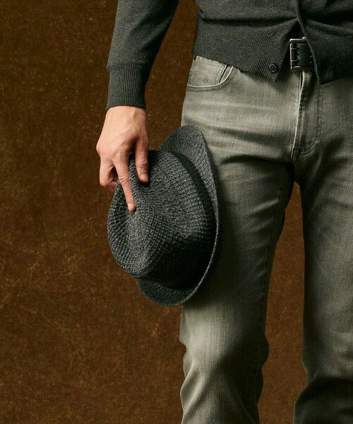 JOSEPH ABBOUD/ジョセフ アブード 【サイズ調整可】ウールサーモ ハット グレー系7 F