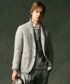 JOSEPH ABBOUD / ジョセフ アブード テーラードジャケット | 【イタリア素材/軽量/ストレッチ】スライバー千鳥 ジャケット