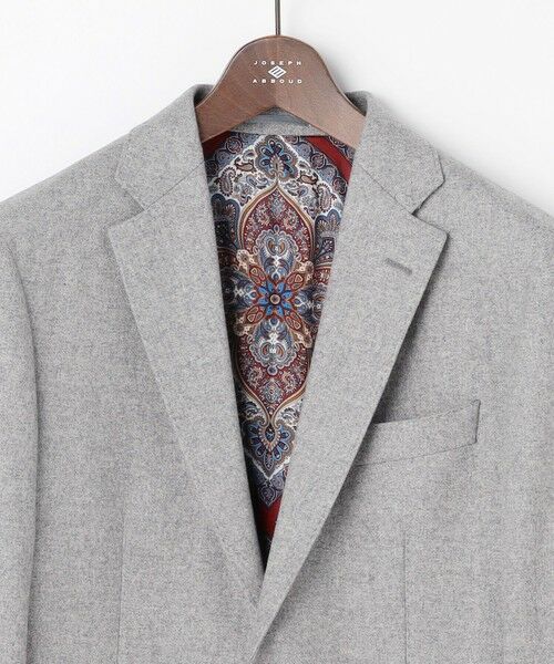 JOSEPH ABBOUD / ジョセフ アブード テーラードジャケット | 【ソフト/JAPANファブリック/LIBERTY柄裏地】ムリネフランネル ジャケット | 詳細8