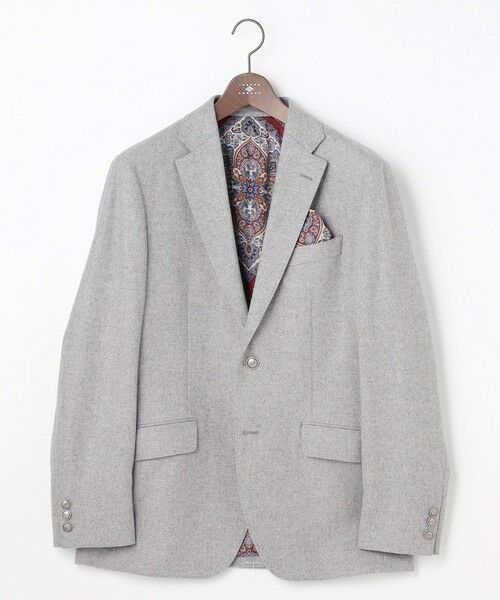 JOSEPH ABBOUD / ジョセフ アブード テーラードジャケット | 【ソフト/JAPANファブリック/LIBERTY柄裏地】ムリネフランネル ジャケット | 詳細11