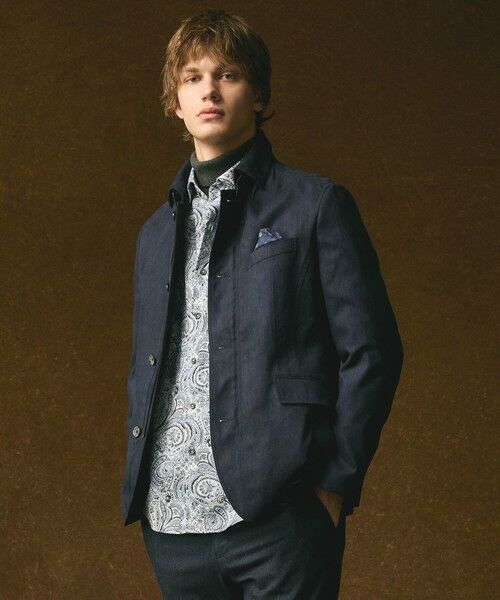 JOSEPH ABBOUD / ジョセフ アブード ブルゾン | 【キングサイズ・軽量/スウェードタッチ】ライトスウェードジャケット | 詳細1