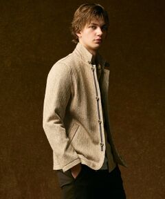 JOSEPH ABBOUD / ジョセフ アブード ブルゾン | 【キングサイズ・軽量/ストレッチ/イージーケア】ツィーディーフリース ジャケット