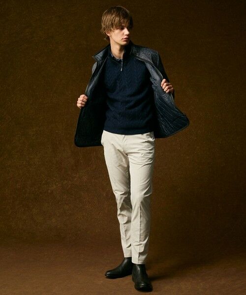 JOSEPH ABBOUD / ジョセフ アブード ブルゾン | 【キングサイズ・リバーシブル】ツィーディーフリースリバーシブル ブルゾン | 詳細4