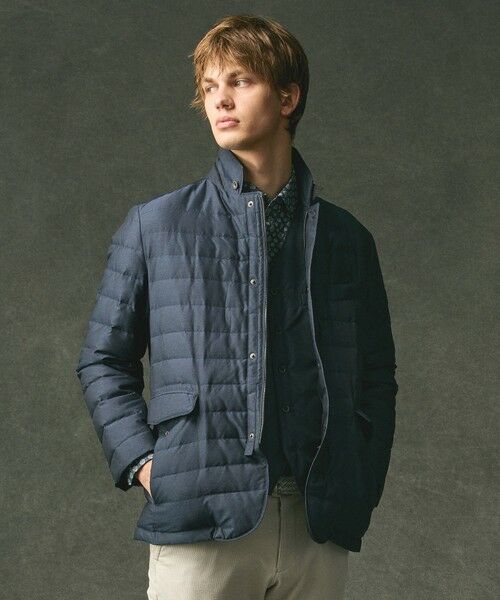 JOSEPH ABBOUD / ジョセフ アブード ダウンジャケット・ベスト | 【キングサイズ・軽量/防風/形状記憶】インターレース ダウン ジャケット | 詳細1