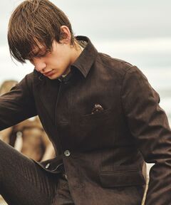 JOSEPH ABBOUD / ジョセフ アブード ブルゾン | 【軽量/スウェードタッチ】ライトスウェードジャケット