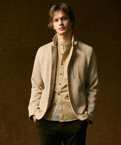 JOSEPH ABBOUD / ジョセフ アブード ブルゾン | 【軽量/ストレッチ/イージーケア】ツィーディーフリース ジャケット