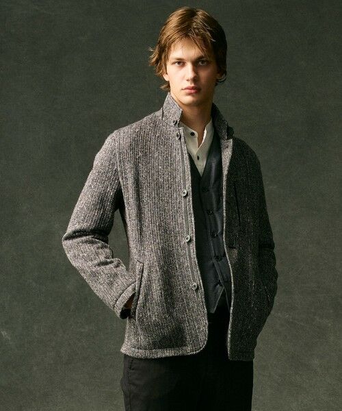 JOSEPH ABBOUD / ジョセフ アブード ブルゾン | 【軽量/ストレッチ/イージーケア】ツィーディーフリース ジャケット | 詳細1